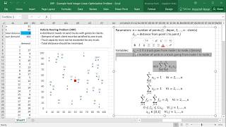 Vehicle Routing Problem VRP  Example Hard MixedInteger Linear Programming MILP Problem [upl. by Otineb]