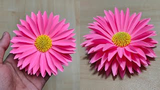 Easy Paper Flowers  ful banano  ফুল বানানো  Paper craft [upl. by Cressi908]