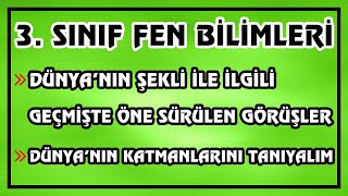 3 Sınıf Fen Bilimleri  Dünyanın Şekli İle İlgili Öne Sürülen Görüşler ve Dünyanın Katmanları [upl. by Ydok40]