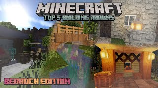 Top 5 Building Addons for Minecraft Bedrock Edition 2 MCBE 116200 [upl. by Brianna996]