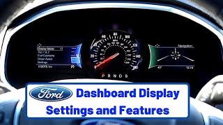 Ford Dashboard Display Overview  Settings and Features Tutorial [upl. by Endres]