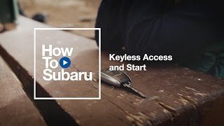 Subaru Howto Configure Keyless Access and Start Settings [upl. by Llenyt417]