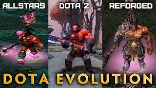 Dota Evolution — HERO COMPARISON DotA Allstars Dota 2 WC3 Reforged DotA [upl. by Anwahsal729]