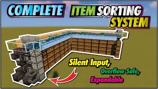 Minecraft Item Sorter  Easy Expandable Full Auto [upl. by Ashbaugh]