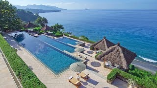 Amankila most PHENOMENAL resort in Bali Indonesia full tour [upl. by Solorac258]