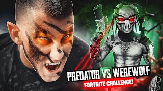 PREDATOR BOSS Vs Werewolf FORTNITE Fight Challenge [upl. by Assed]