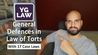 Detailed Explanation with case laws  General Defenses in Law of Torts [upl. by Irot]