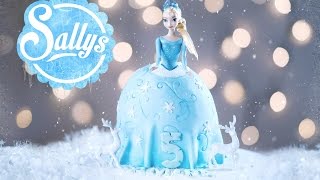 Frozen Elsa Torte  Barbie Torte  Geburtstagstorte  Sallys Welt [upl. by Acirret]