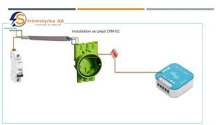 Plejd DIM01 STRÖMSTYRKA exempel mall [upl. by Eetnod]