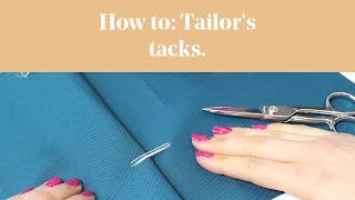 How To Tailors Tacks [upl. by Asirralc]