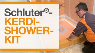 How to waterproof your shower installation with the Schluter®KERDISHOWERKIT Complete Kit [upl. by Filberte]