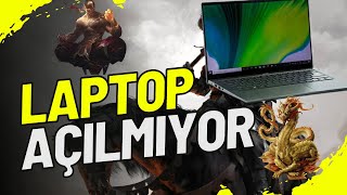 Laptop açılıyor ama ekran gelmiyor siyah ekran sorunu Notebook siyah ekran Laptop şoklama [upl. by Croydon]