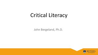 Critical Literacy [upl. by Atniuq]