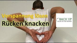 Verspannungen der Rückenmuskulatur lösen  Rücken knacken  Übung 2 [upl. by Treve443]