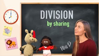 DIVISION BY SHARING Interactive lesson How to divide by sharing [upl. by Nus]