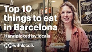 What to eat and where to eat in Barcelona 👫 Handpicked by locals 🥘 [upl. by Ennahtur282]