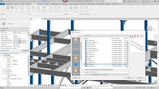 Revit  Structural Steel Framing [upl. by Assenej]