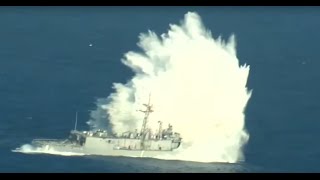 Former Navy Ship Hit in Live Fire Exercise [upl. by Idnahs]