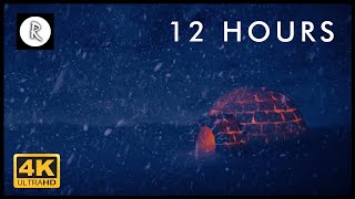 Snowstorm Blizzard amp Howling Winds  12 Hours Relaxing Sounds for Sleep Insomnia amp Spa [upl. by Labotsirhc]