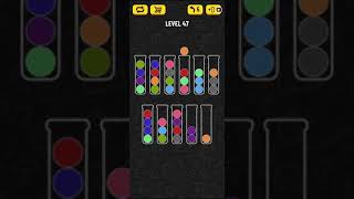 Ball Sort Puzzle  level 47 [upl. by Aehtla]