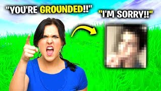 He Got Grounded From Fortnite [upl. by Giffy816]