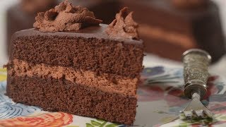 Chocolate Genoise Recipe Demonstration  Joyofbakingcom [upl. by Wehrle337]