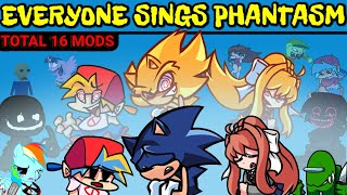 Friday Night Funkin Everyone Sings Phantasm  Chaos Nightmare Sonic vs Fleetway FNF Mod [upl. by Joshua648]