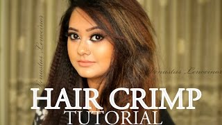 HOW TO CRIMP HAIR  WITH A CRIMPER IRON  HAIR STYLING TUTORIAL [upl. by Zorine]