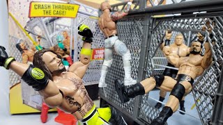 WWE WREKKIN COLLISION CAGE PLAYSET UNBOXING REVIEW [upl. by Yema808]