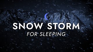 Snow Storm Sounds for Sleeping  Dimmed Screen  Blizzard Storm Sounds  Deep Sleep [upl. by Nav483]