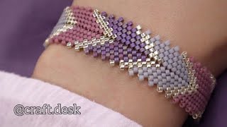 Peyote BraceletEasy Beaded Bracelet [upl. by Devy]