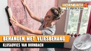 Vliesbehang aanbrengen met HORNBACH [upl. by Ekal]