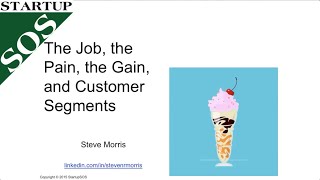 Customer job pain gain the Milkshake Value Proposition [upl. by Eisen]