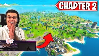 NEW Fortnite Chapter 2 Map LIVE REACTION [upl. by Nnylaj995]