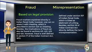 What is Difference Between Fraud amp Misrepresentation [upl. by Thirzia]