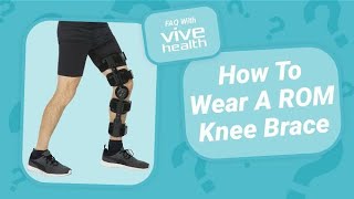 How To Wear A ROM Knee Brace Instructional [upl. by Idarb]