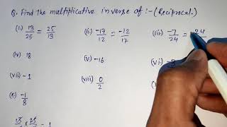 Multiplicative inverse  Find the multiplicative inverse of  How to find multiplicative inverse [upl. by Lipscomb]