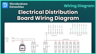 Electrical Diagram  How to Make Electrical Distribution Board Wiring Diagram in EdrawMax [upl. by Wager]