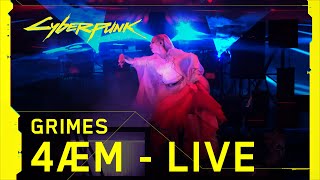 Cyberpunk 2077 – Grimes performing 4ÆM live at The Game Awards [upl. by Eednim]