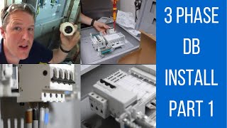 Installing a Three Phase Distribution Board Part 1 of 2 Electricians 3 Phase DB Installation [upl. by Annez]