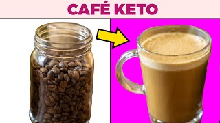 ☕️5 recetas de CAFÉ KETO originales y deliciosas  BULLETPROOF COFFEE en 5 minutos [upl. by Prospero]