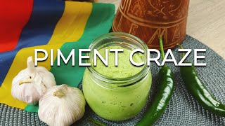 Piment Crazé Recipe  Green Chilli Paste the Mauritian Way [upl. by Diandra]