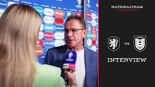 Interview mit Ralf Rangnick  Niederlande vs Österreich  UEFA EURO 2024  Nationalteam [upl. by Anitsrhc]