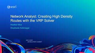 Network Analyst Creating High Density Routes with the VRP Solver [upl. by Ynneh679]