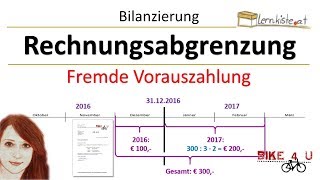 Rechnungsabgrenzung  fremde Vorauszahlung [upl. by Aihsenak383]