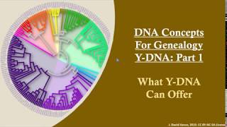 DNA Concepts for Genealogy YDNA Testing Part 1 [upl. by Ynohtnaeoj625]