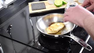 Comment cuisiner une viande blanche sur une poêle en inox [upl. by Jermain]