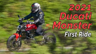 2021 Ducati Monster Review – First Ride [upl. by Christel]