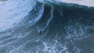 Jet ski driver completes incredible rescue of big wave surfer at Nazaré [upl. by Barny]