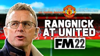 RALF RANGNICK AT MANCHESTER UNITED  FM22 EXPERIMENT [upl. by Atalanta]